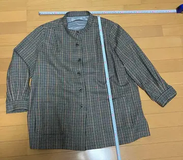 대략 5L 울 체크 아우터