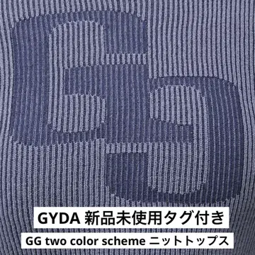 GYDA 미사용 새상품/GG two color scheme 니트탑/긴팔