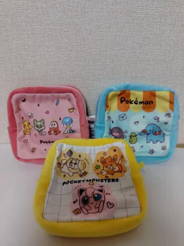 포켓몬 파우치 세트 3개
