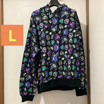 미사용 새상품 포켓몬 고스트 타입 올 패턴 후드티 L