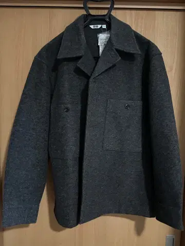 그레이 울 혼방 캐주얼 자켓