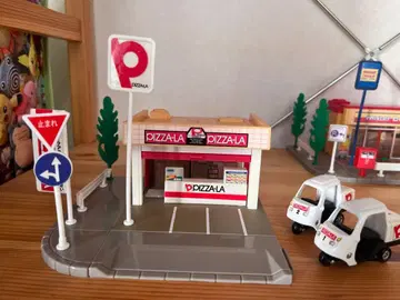 구 토미카 피자라 PIZZA-LA 점포 세트 배달 바이크 포함