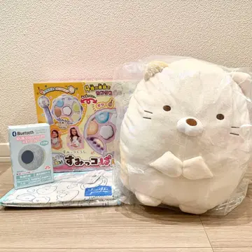 스미코구라시 고양이 쿠션 in 담요 봉제 인형