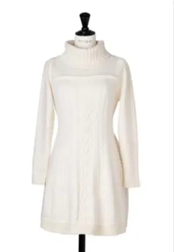 Clara Cable Knit Dress - swan / S