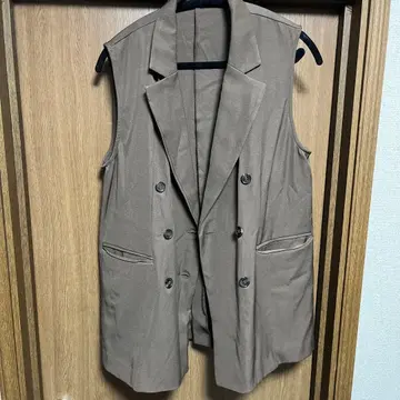 archives 브라운 더블 버튼 베스트