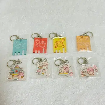 카나헤이의 작은 동물 피스케와 토끼의 온천 아크릴 키링 가챠