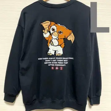 새상품 그렘린 기즈모 트레이닝복 눈가림 쭈리 사가 자수 맨투맨 L