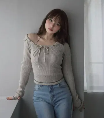 Anita button knit tops andmary