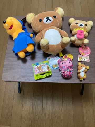 리락쿠마 봉제 인형 세트 & 곰돌이 푸 봉제 인형