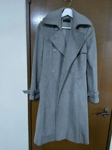 iCB 더블 버튼 롱 코트