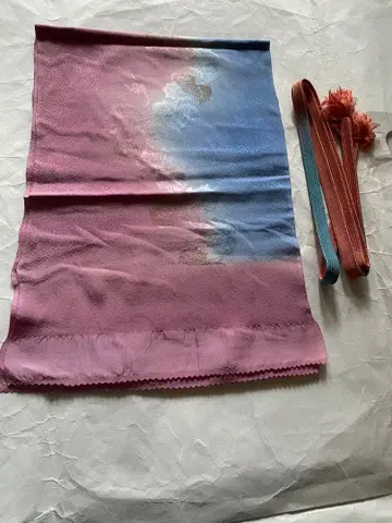 그라데이션 오비 장식 천과 허리띠 세트