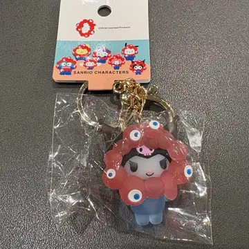 박람회 산리오 미야쿠미야쿠 입체 마스코트 키링 클리어 쿠로미