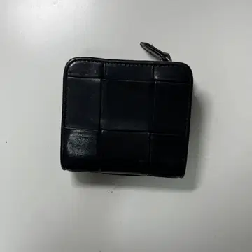 이단 접이식 지갑 블랙