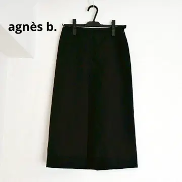 [ 아네스베 ] 롱 타이트 스커트 S 블랙 무지 헤이세이 y2k 퓨어