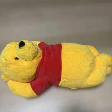 푸우 봉제 인형 하늘 보기