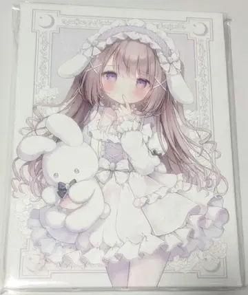 오모치모나카 토끼 귀 캔버스 아트 캔뱃지