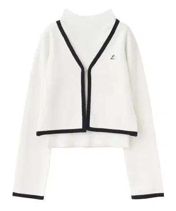 [ LILLIAN CARAT ] 바이컬러 가디건 & 니트 세트