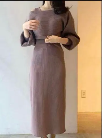 러그나무 문 볼레로 가디건 니트 원피스 LAGUNAMOON