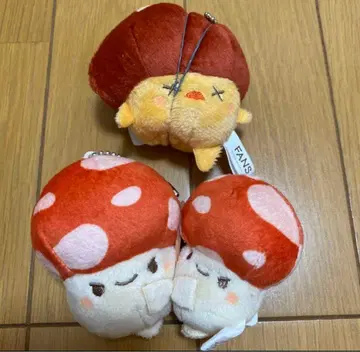 버섯 봉제 인형 세트