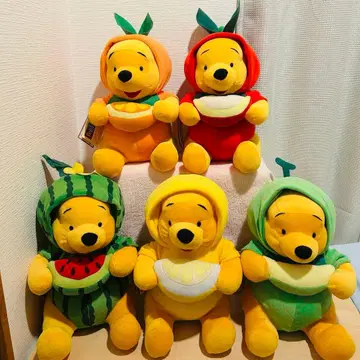 곰돌이 푸 봉제 인형 인형옷 5체 세트 레트로 푸우