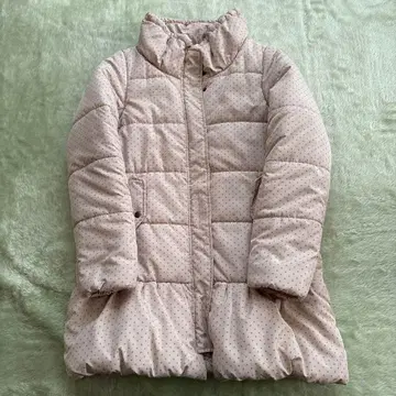 HusHusH 베이지 도트 무늬 롱 다운 자켓 사이즈 3