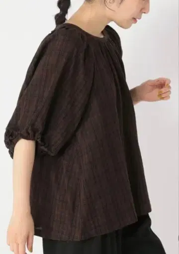 택 포함 새상품! 볼륨 슬리브 블라우스