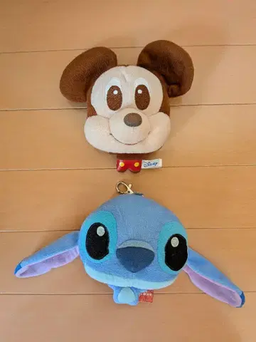 미키마우스 스티치 봉제 인형 패스케이스