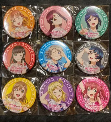 Aqours 캔뱃지 9개 세트 6th 러브 라이브 선샤인