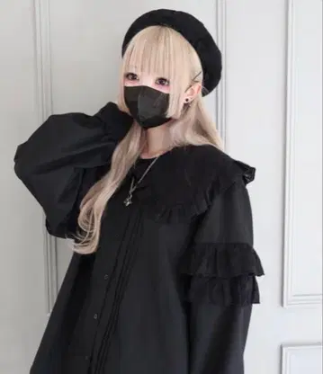 호와이니 WEGO 블라우스 푸아푸아 면구름 모구모구 블라우스 상의 새상품