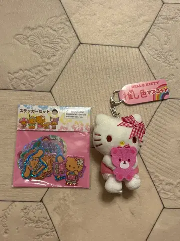 헬로키티 키링 스티커 세트