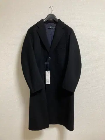 UNIQLO +J 캐시미어 블렌드 오버 사이즈 체스터 코트 블랙 XS