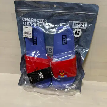BT21 캐릭터 슬리퍼 M 사이즈 TATA 미사용 새상품