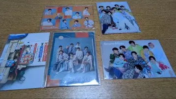 Snow Man 미니 클리어 파일 엽서 세트