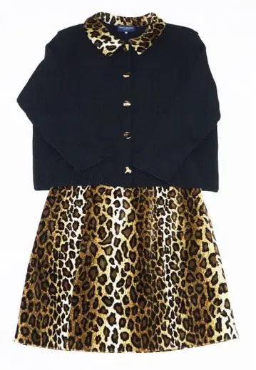 PER LAVORO 셋업 새상품 페르라보로 옷깃 레오파드