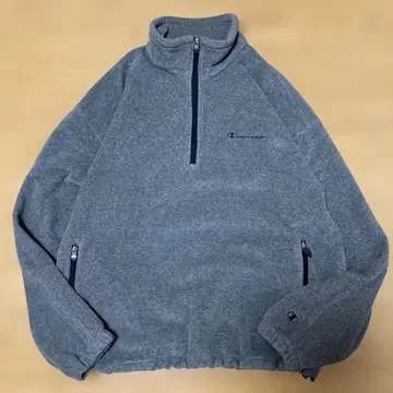 챔피온 Champion 그레이 플리스 자켓 하프 지퍼 XL
