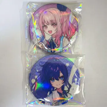 프로세카 LAWSON 캔뱃지 아키야마 미즈키/아사히나 마후유 2개 세트