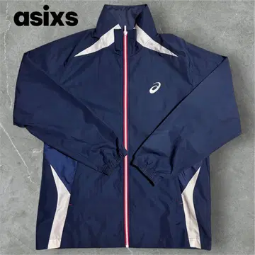 [ 아식스 ] 나일론 자켓 윈드 브레이커 네이비