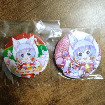 코요미 화이트 고양이 프로젝트 캔뱃지 크리스마스