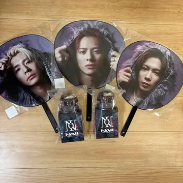 Number_i 응원봉 2개 부채 세트