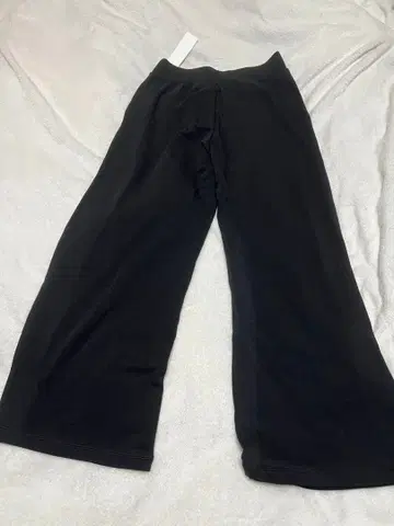 유니클로 웜 플리스 스트레이트 팬츠 블랙 M