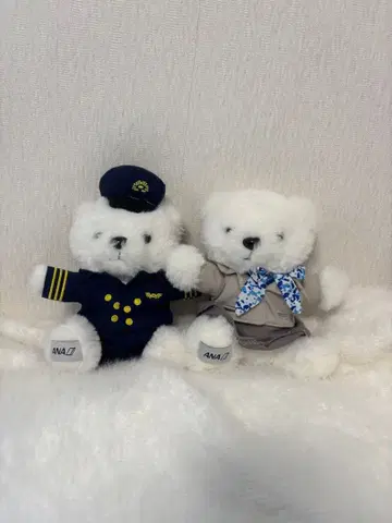 ANA 페어 테디베어 파일럿 캐빈 어텐던트