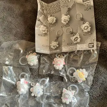 산리오 메지루시 액세서리 복슬복슬 스노우 6종 컴프