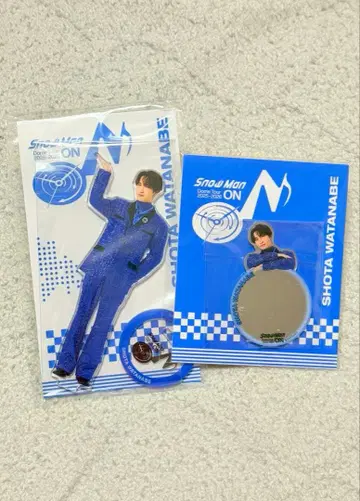 SnowMan 2025 ON 아크릴 스탠드 거울 스티커 와타나베 쇼타