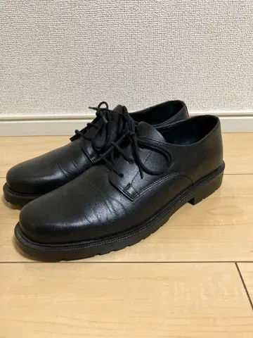 KLEMAN 레이스업 슈즈 블랙 가죽 로퍼 가죽 신발 프랑스