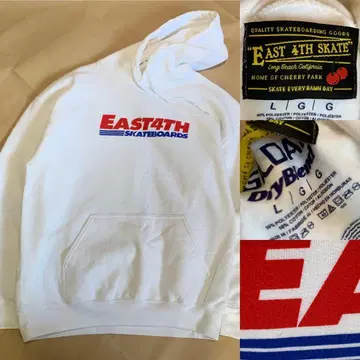 EAST 4TH SKATE 후드티 스케이트 도쿄 맨투맨 화이트