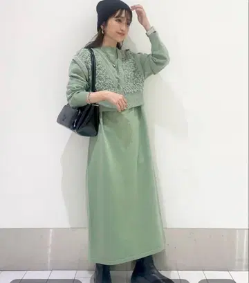 로리즈팜 프린지 베스트 2P 원피스