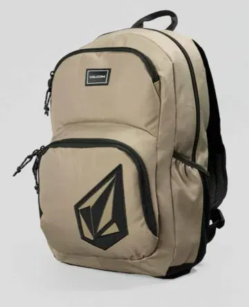 베이지 로고 백팩