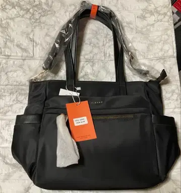 FIRANO 발수 나일론 2way 12포켓 토트백 블랙