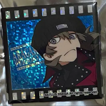 페르소나 리로드 Q2 세가 콜라보 카페 홀로그램 캔뱃지 아라가키 신지로