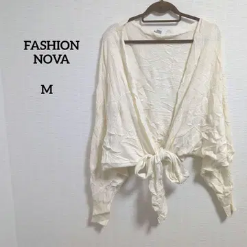 해외 구제 의류 1점 FASHION NOVA 아이보리 가디건 M